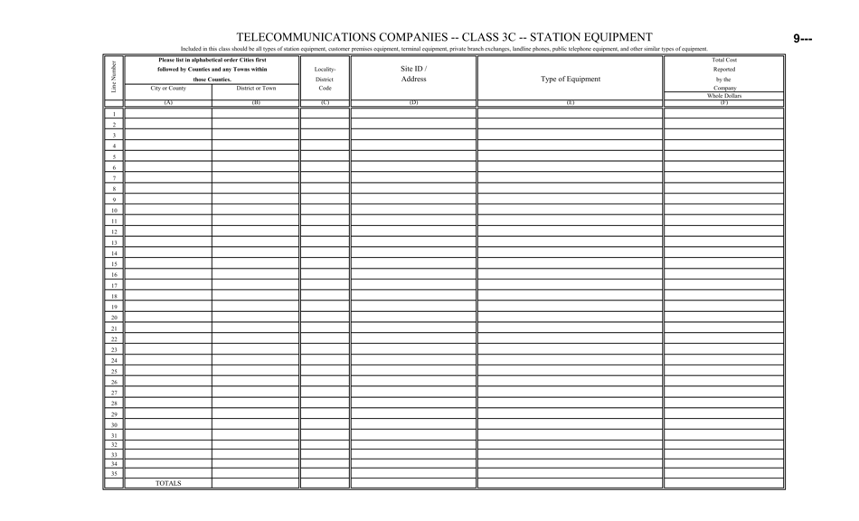 Form C.C.T.D.6 Annual Tax Report of Telecommunications Companies - Virginia, Page 10