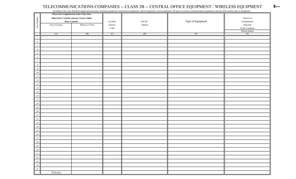 Form C.C.T.D.6 Annual Tax Report of Telecommunications Companies - Virginia, Page 9