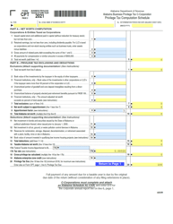Form CPT &quot;Alabama Business Privilege Tax Return and Annual Report&quot; - Alabama, Page 2