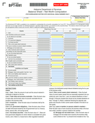 Form PPT Alabama Business Privilege Tax Return and Annual Report - Alabama, Page 4