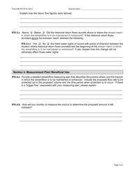 Form 606-IFA Application for Change in Appropriation Right Change to Instream Flow Addendum - Montana, Page 2