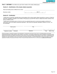 Form GST303 Application to Offset Taxes by Refunds or Rebates - Canada, Page 3