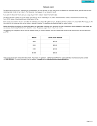 Form RC71 Statement of Discounting Transaction - Canada, Page 2