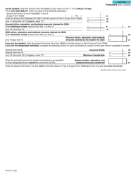 Form T2203 (9414-S11) Schedule NU(S11)MJ Nunavut Tuition, Education, and Textbook Amounts - Canada, Page 2