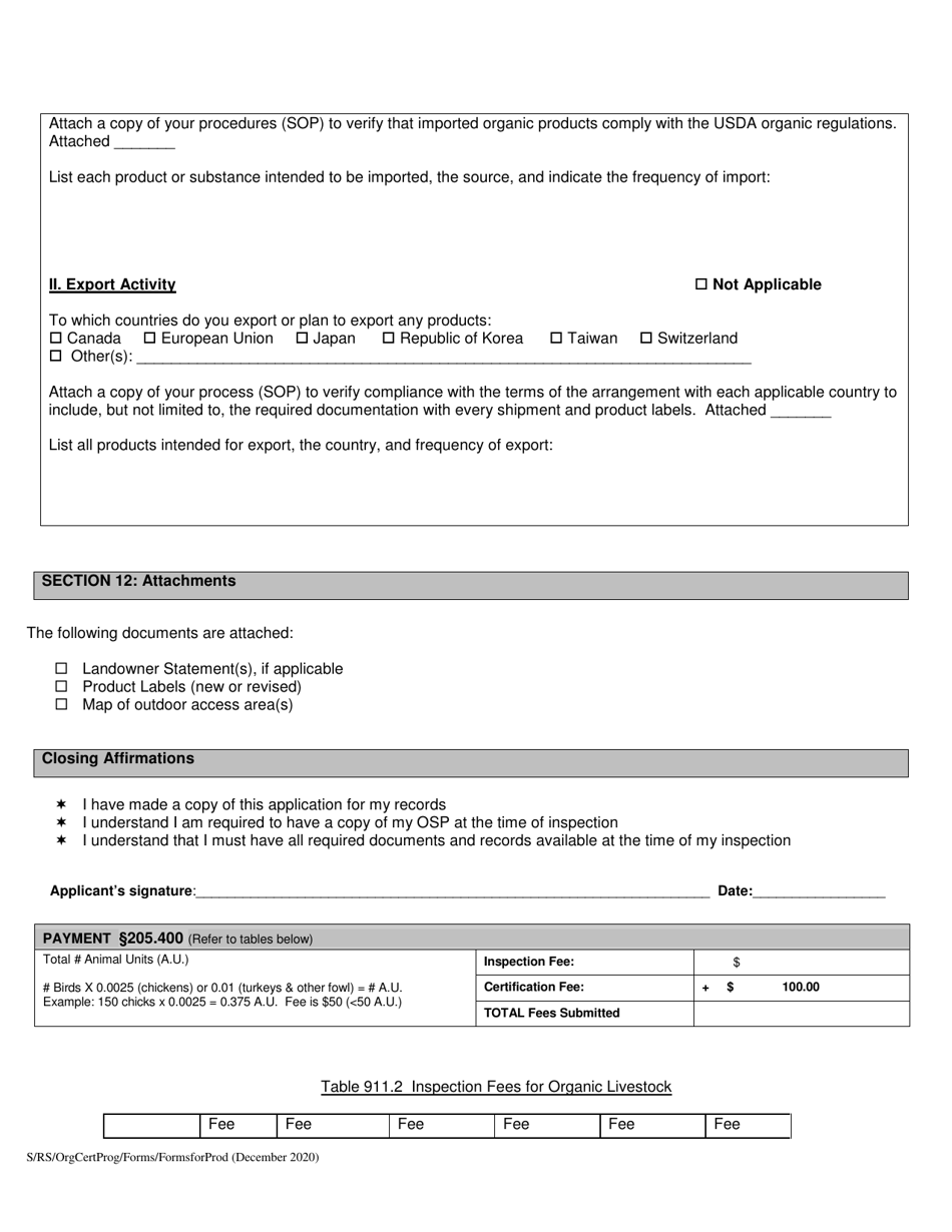 Organic System Plan (Osp) - Poultry  Other Fowl - New Hampshire, Page 9