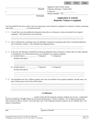 Form 12600 Application to Amend Domestic Violence Complaint - New Jersey (English/Polish), Page 6