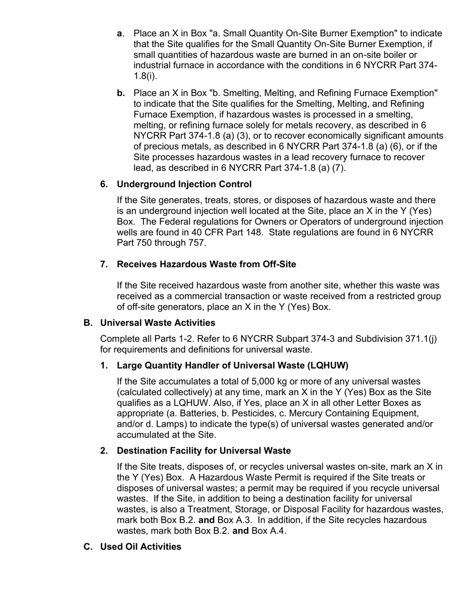 Instructions for EPA Form 8700-12, 8700-13 A / B, 8700-23 - New York, Page 14