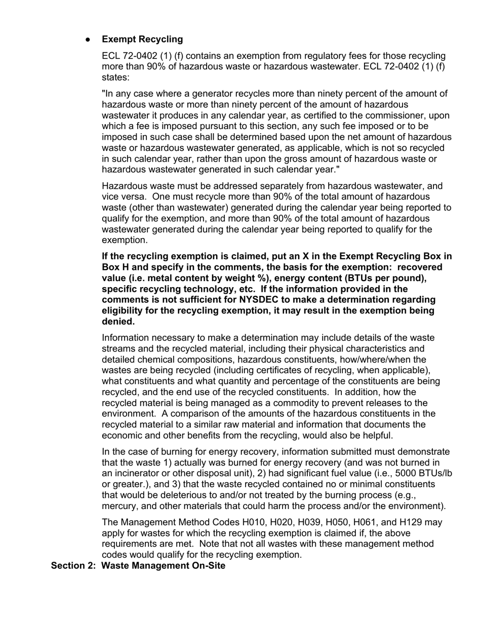 Instructions for EPA Form 8700-12, 8700-13 A / B, 8700-23 - New York, Page 21