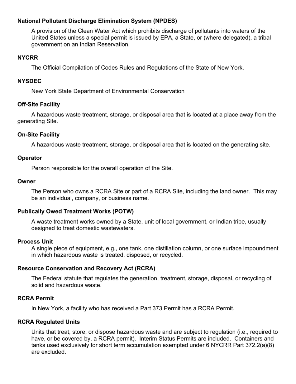 Instructions for EPA Form 8700-12, 8700-13 A / B, 8700-23 - New York, Page 29