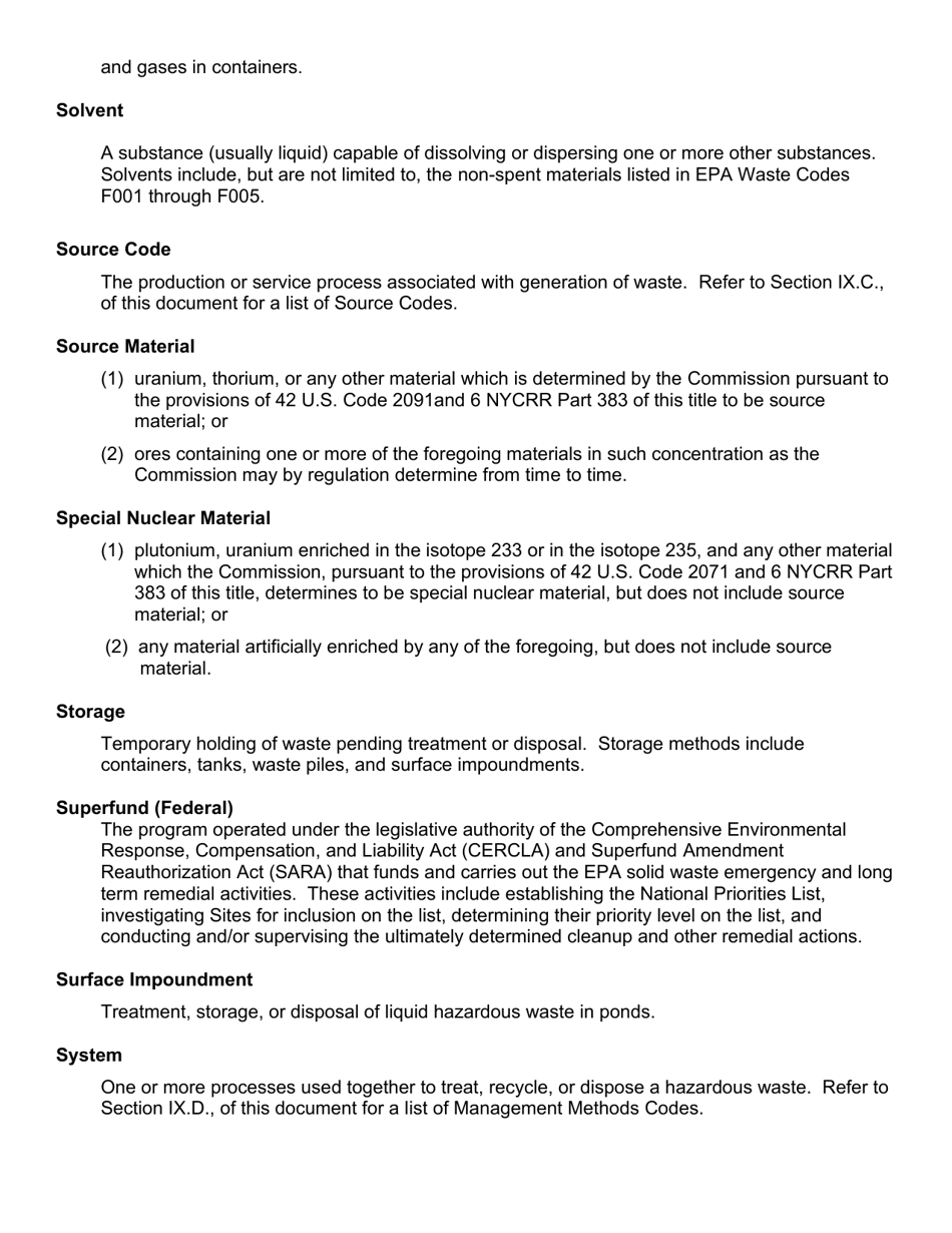 Instructions for EPA Form 8700-12, 8700-13 A / B, 8700-23 - New York, Page 31
