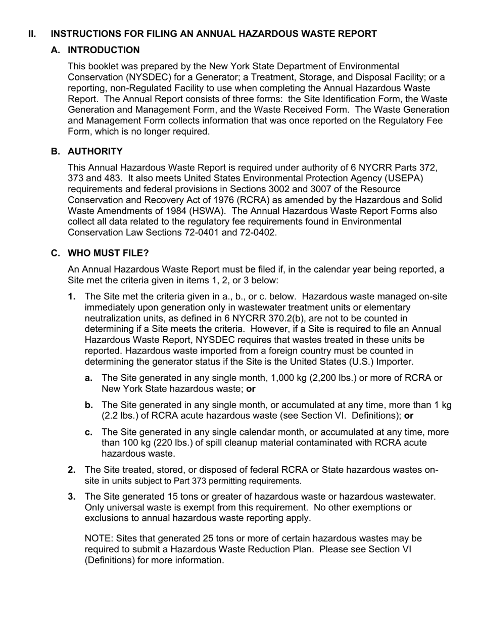 Instructions for EPA Form 8700-12, 8700-13 A / B, 8700-23 - New York, Page 6