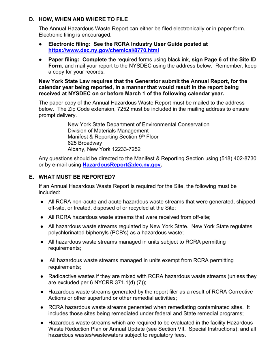 Instructions for EPA Form 8700-12, 8700-13 A / B, 8700-23 - New York, Page 7