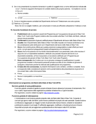 Form ES325I New York Youth Jobs Program: Business Certification - New York (Italian), Page 2