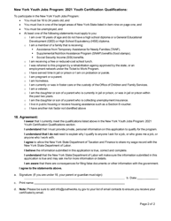 Form ES326 New York Youth Jobs Program: Youth Certification - New York, Page 2