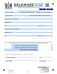 Document preview: Form TPT-AMD Amended Tobacco Products Tax Return - Delaware