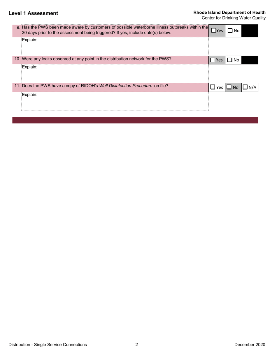 Level 1 Assessment - Rhode Island, Page 12