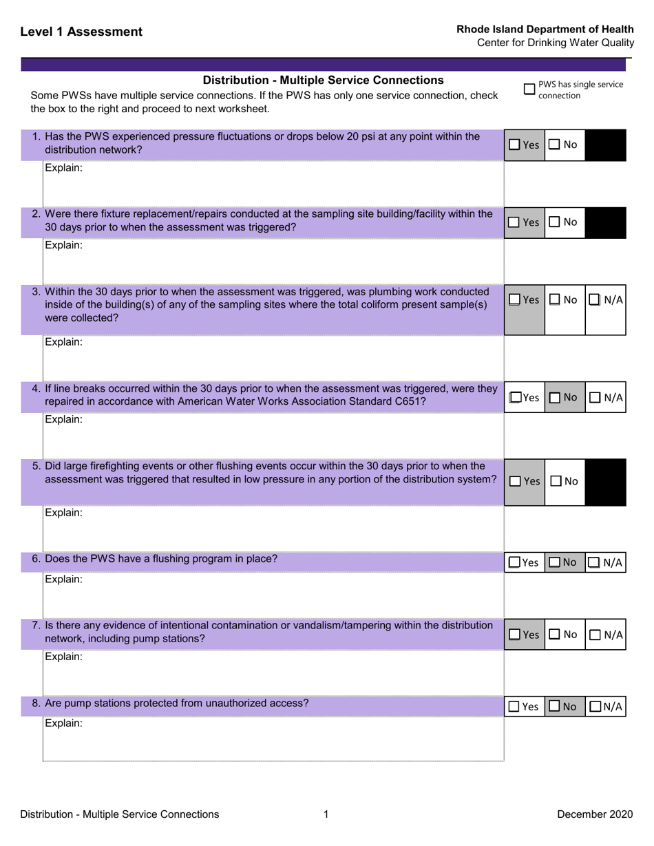 Level 1 Assessment - Rhode Island, Page 13