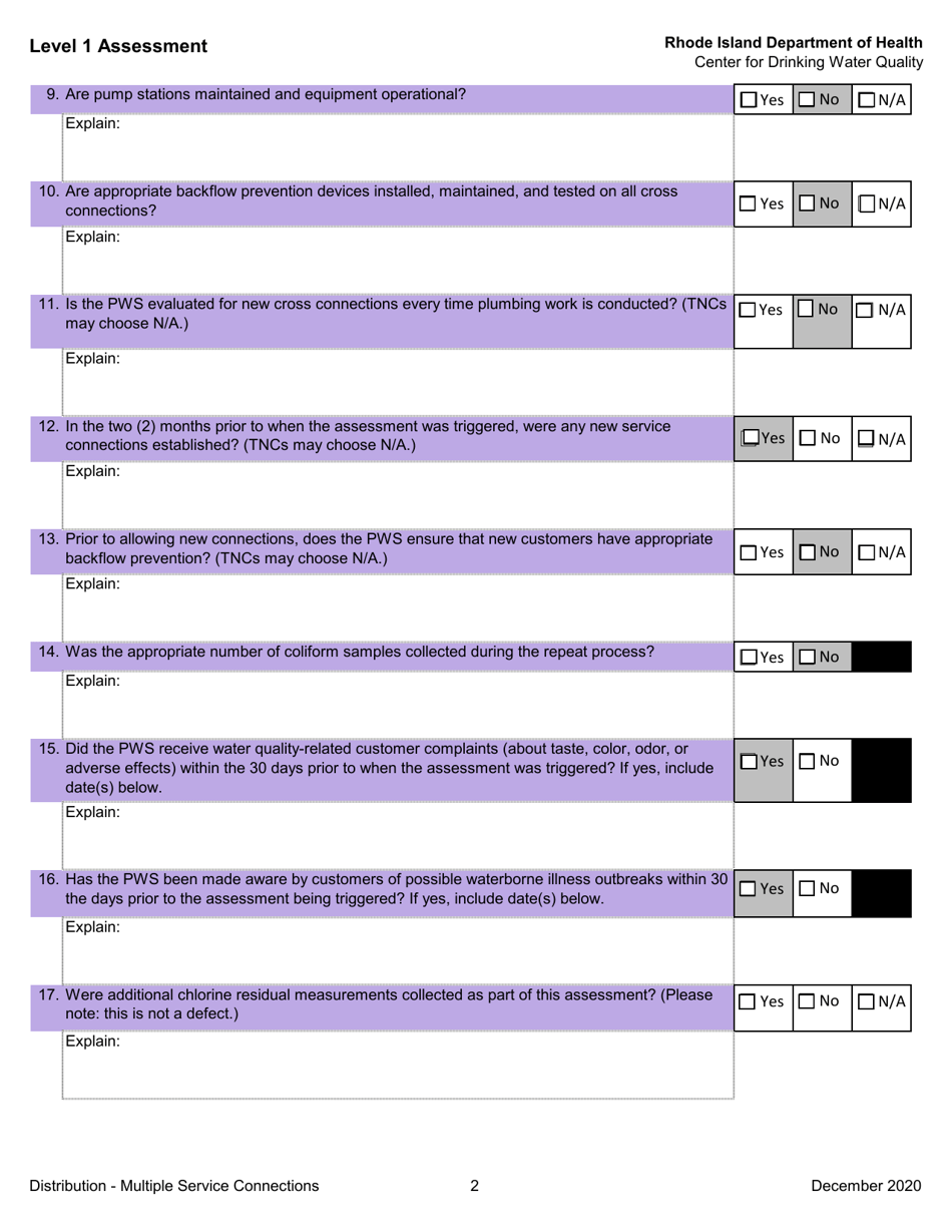 Level 1 Assessment - Rhode Island, Page 14