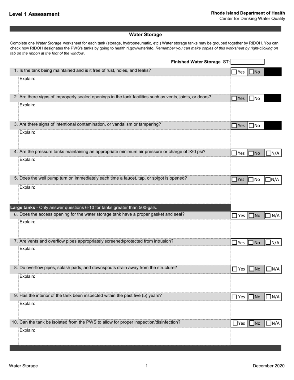 Level 1 Assessment - Rhode Island, Page 16