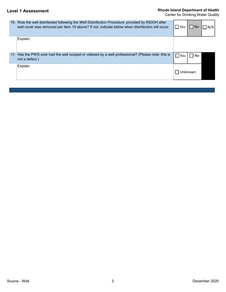 Level 1 Assessment - Rhode Island, Page 6