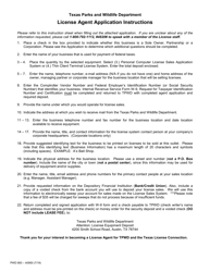 Form PWD893 License Agent Application - Texas, Page 2
