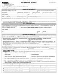 Form CRD93 Information Request - Virginia