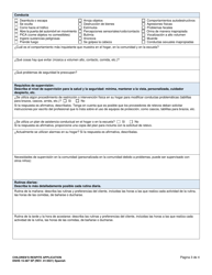DSHS Formulario 15-387 Solicitud De Relevo De Menores - Washington (Spanish), Page 3
