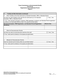 Form PI-1S (TCEQ-10370) Registrations for Air Standard Permit - Texas, Page 14