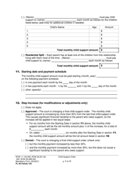 Form FL All Family130 Child Support Order - Washington, Page 7