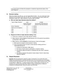 Form FL All Family140 Parenting Plan - Washington, Page 4