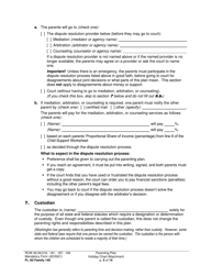 Form FL All Family140 Parenting Plan - Washington, Page 5