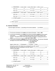 Form FL All Family140 Parenting Plan - Washington, Page 7