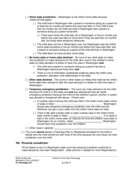 Form FL Parentage341 Petition for De Facto Parentage - Washington, Page 5