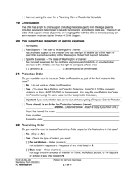 Form FL Parentage341 Petition for De Facto Parentage - Washington, Page 8