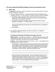 Form FL Parentage345 Findings and Conclusions About De Facto Parentage - Washington, Page 2