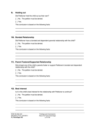 Form FL Parentage345 Findings and Conclusions About De Facto Parentage - Washington, Page 5