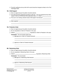 Form FL Parentage345 Findings and Conclusions About De Facto Parentage - Washington, Page 8