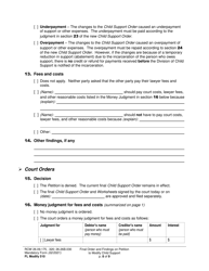 Form FL Modify510 Final Order and Findings on Petition to Modify Child Support Order - Washington, Page 8