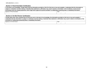 Form OCFS-LDSS-4700 Enrollment Form for Legally-Exempt Group Child Care Program - New York, Page 12