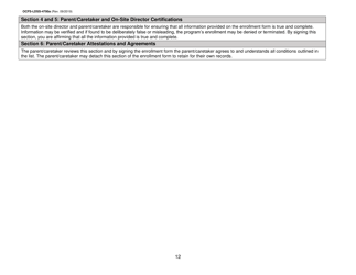 Instructions for Form OCFS-LDSS-4700 Enrollment Form for Legally-Exempt Group Child Care Program - New York, Page 12
