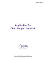 Form LDSS-5143 &quot;Application for Child Support Services&quot; - New York