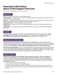 Form LDSS-5143 Application for Child Support Services - New York, Page 3