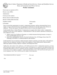 Document preview: Form CERT-03 Worker Assurances - Alaska