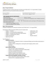 Hmis Project Intake Form - Emergency Shelter &amp; Street Outreach (Including Path) - Georgia (United States), Page 2