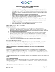 Pre-qualification Application - Right of Way Services for Georgia Department of Transportation Projects - Georgia (United States), Page 12