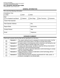 Form TTD/FAB-089 2017 Advisory Reporting Form - California, Page 2