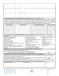 APD Form 65G-14.002 A Qualified Organization Application - Florida, Page 2