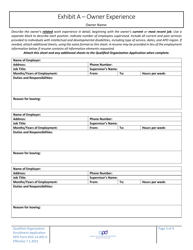 APD Form 65G-14.002 A Qualified Organization Application - Florida, Page 3