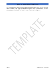 Disciplinary Process Template - Florida, Page 3