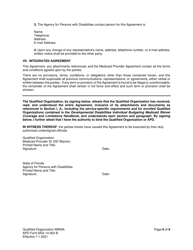 APD Form 65G-14.002 B Medicaid Waiver Services Agreement (Qualified Organizations) - Florida, Page 6
